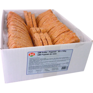 Bell Kalbs-Pojarski Steak, tiefgekühlt, 50 x 150 g Bell Kalbs-Pojarski Steak, tiefgekühlt, 50 x 150 g