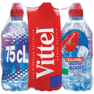 Vittel ohne Kohlensäure Sportcap, PET 6 x 75 cl