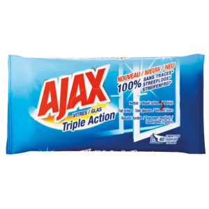 Ajax Glas Reinigungstücher Triple Action, 2 x 40 St Ajax Glas Reinigungstücher Triple Action, 2 x 40 St