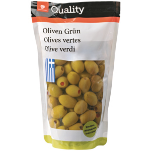 Quality Griechische Oliven, Chalkidiki, gefüllt mit Peperoni, 6 x 950 g