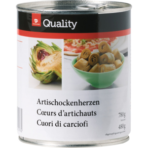 Quality Artischockenherzen, 20-24 Stück, 6 x 780 g Quality Artischockenherzen, 20-24 Stück, 6 x 780 g