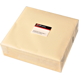 Quality Servietten Airlaid, 40 x 40 cm, champagne, 12 x 50 St Quality Servietten Airlaid, 40 x 40 cm, champagne, 12 x 50 St