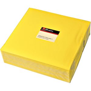 Quality Servietten Airlaid, 40 x 40 cm, gelb, 12 x 50 St