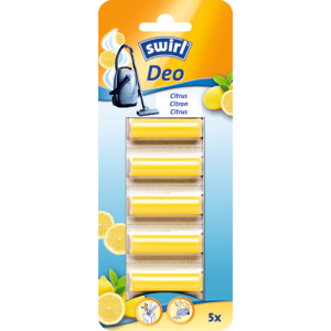 Swirl Staubsauger-Deo Sticks Citrus, Pack zu 5 Stück