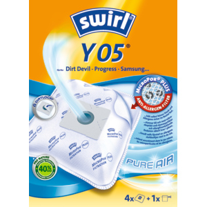 Swirl Staubbeutel Air Space Y05, Pack zu 4 Stück
